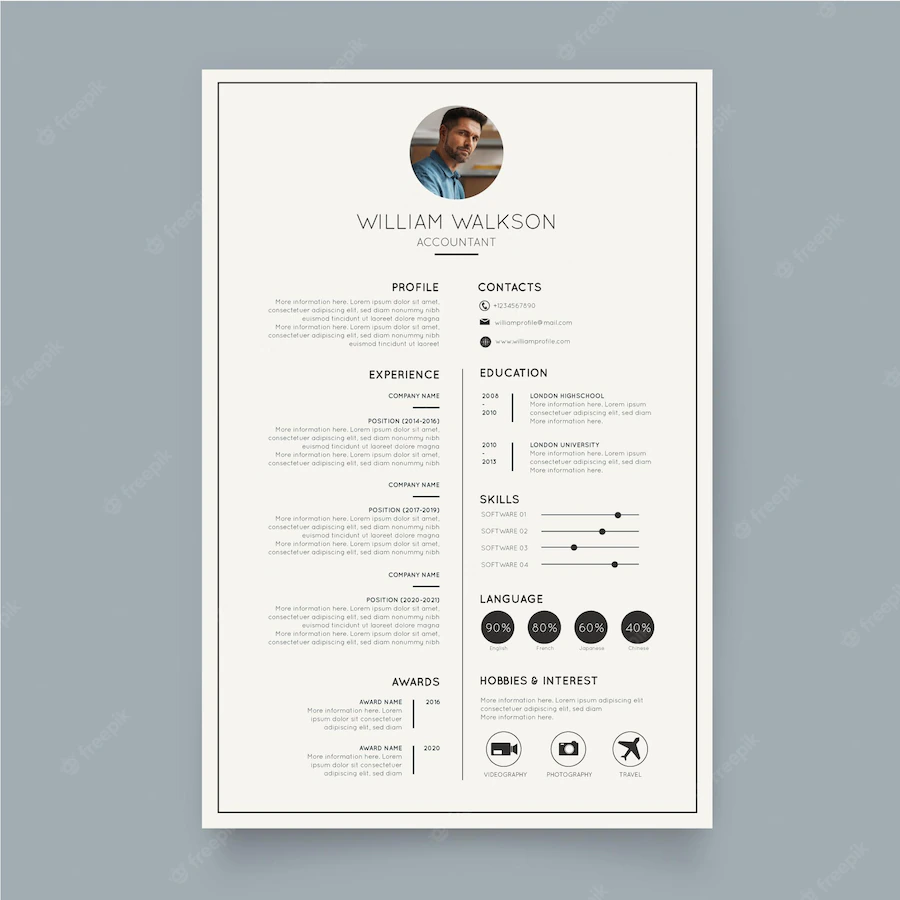 Minimalist Cv Template 23 2148917380