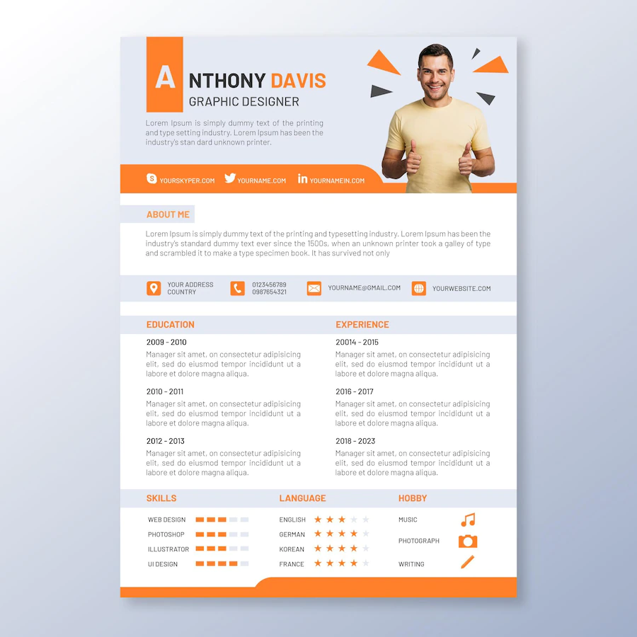 Minimalist Cv Template 52683 39257