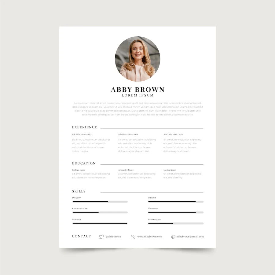 Minimalist Style Job Application Template 23 2148919451