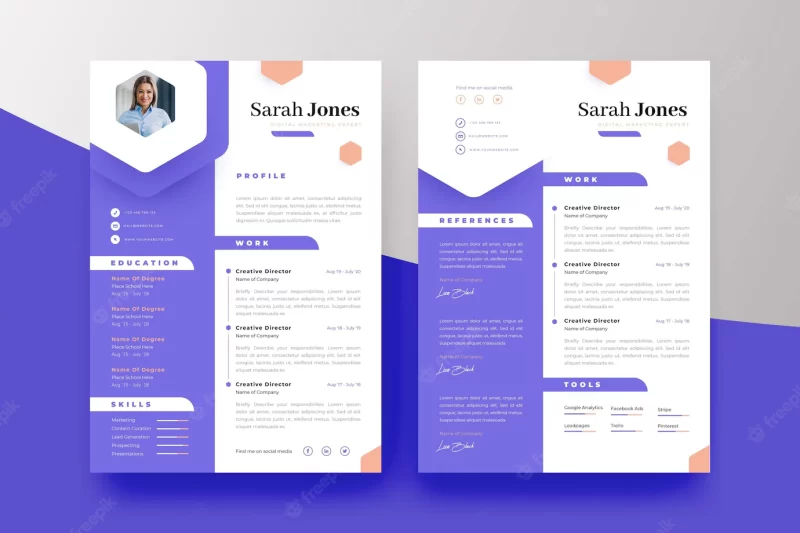 Modern curriculum vitae template Free Vector You may also like