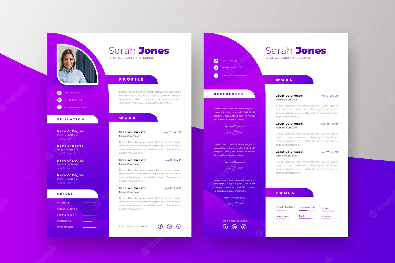 Modern Cv Template Concept 52683 39342