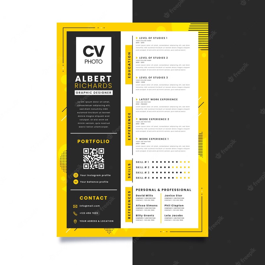 Modern Cv Template With Minimalist Elements 52683 39788