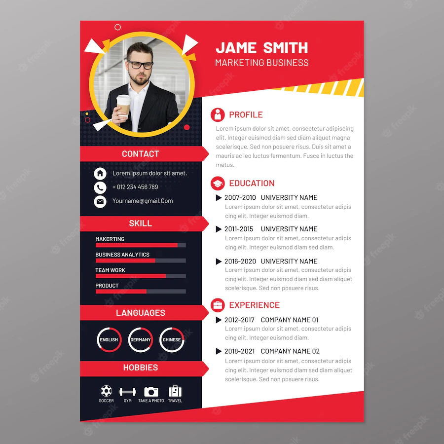 Modern Cv Template 23 2148782430