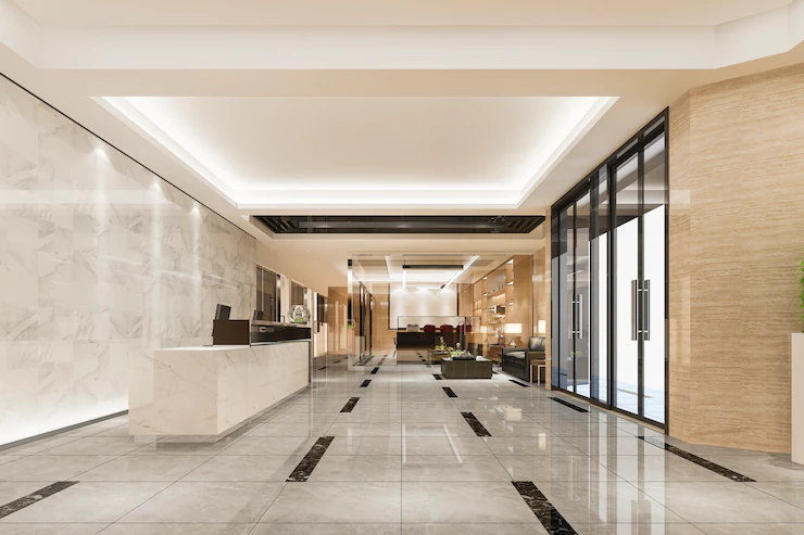 Modern Luxury Hotel Office Reception Lounge With Meeting Room 105762 1772