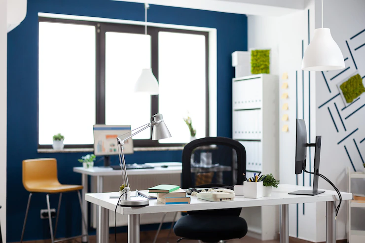 Monitor With Financial Graphs Charts Statisctis Corporate Office Workplace 482257 8049