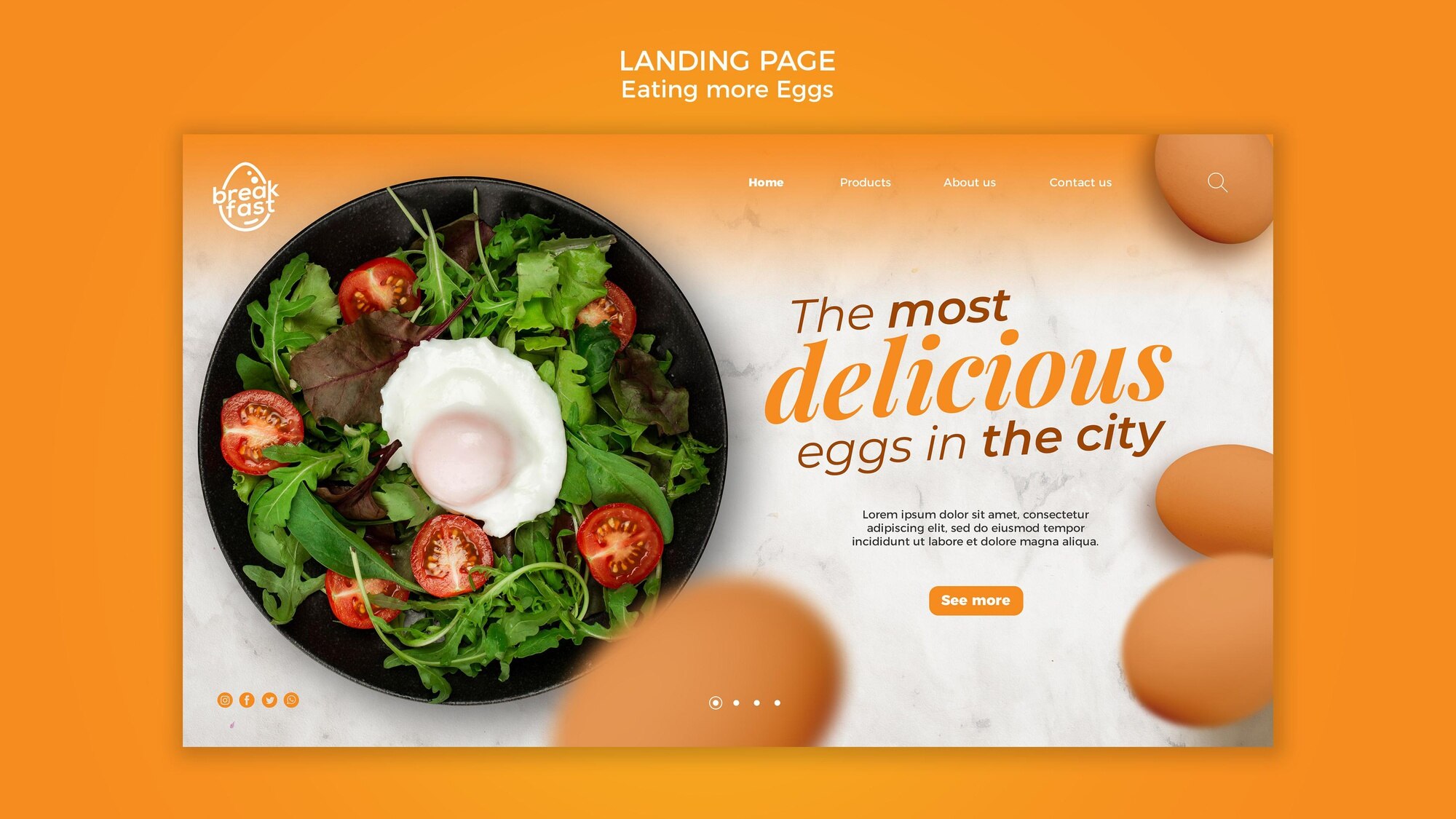 Most Delicious Eggs Landing Page Template 23 2148725520