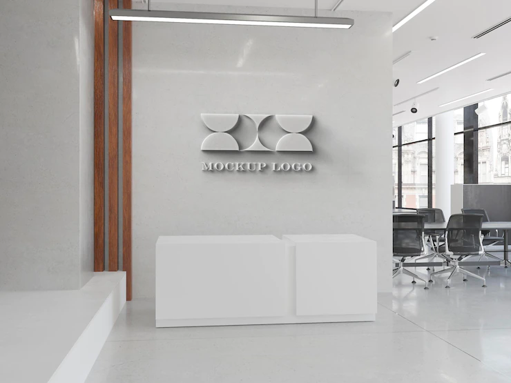 Office Wall Sign Mockup 58466 16874