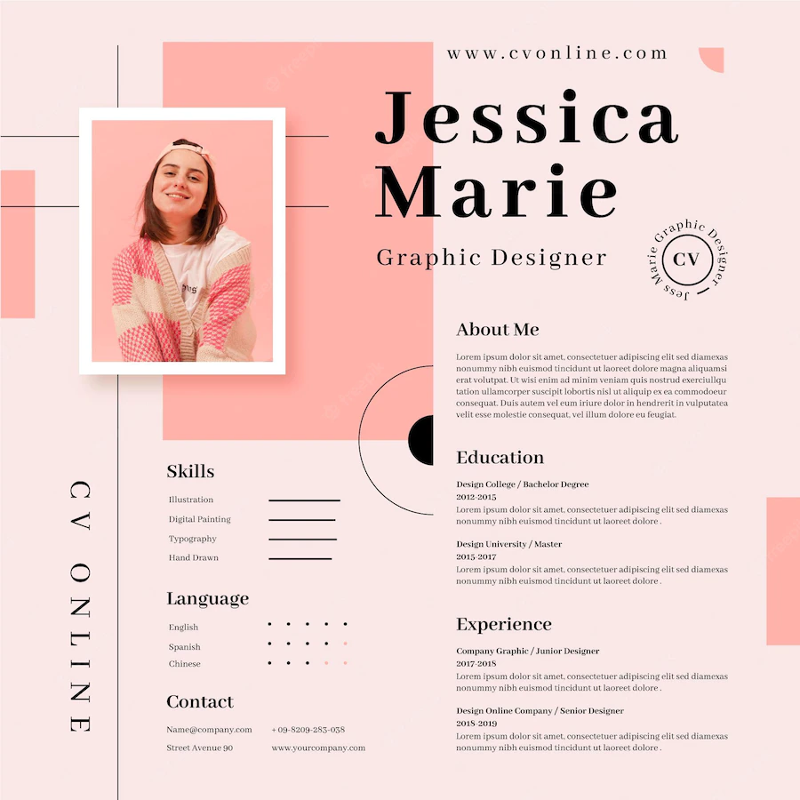 Online Cv Template With Photo 52683 40040