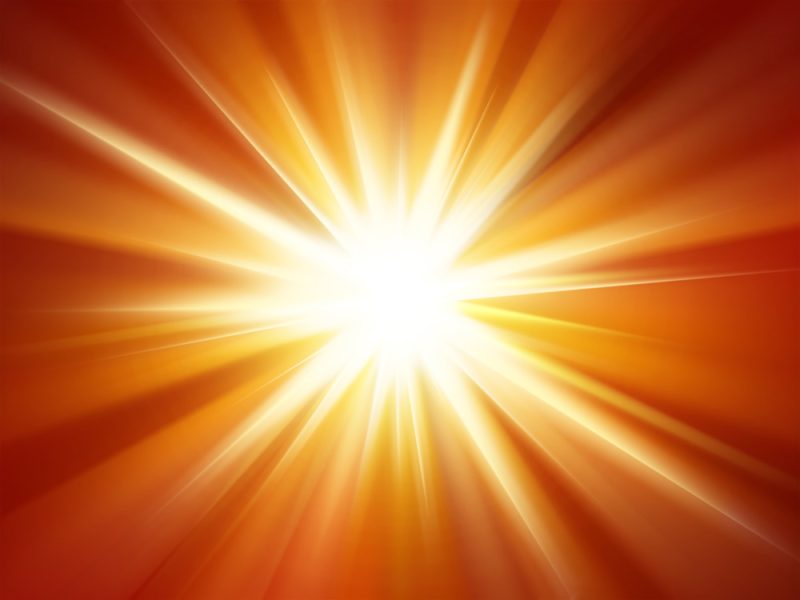 Light rays graphics – orange light burst – free image download