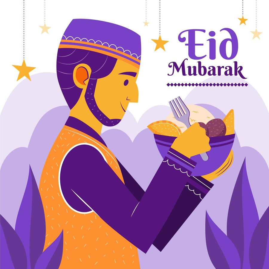 Organic Flat Eid Al Fitr Illustration 23 2148896815