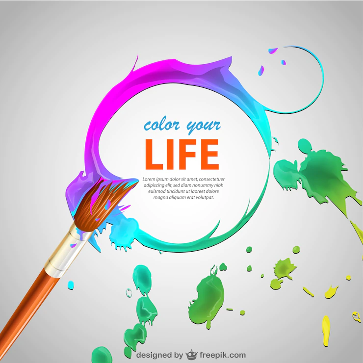 Paint brush strokes and brush background Free Vector