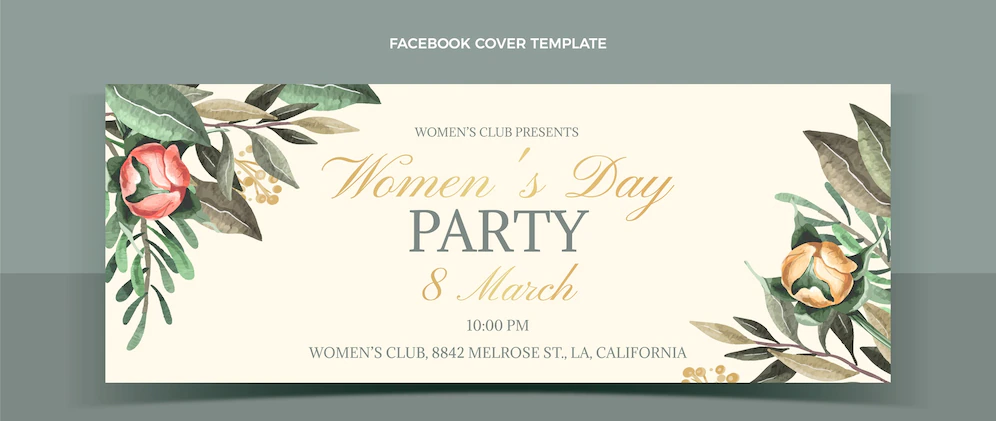 Paper Style International Women S Day Social Media Cover Template 23 2149293469
