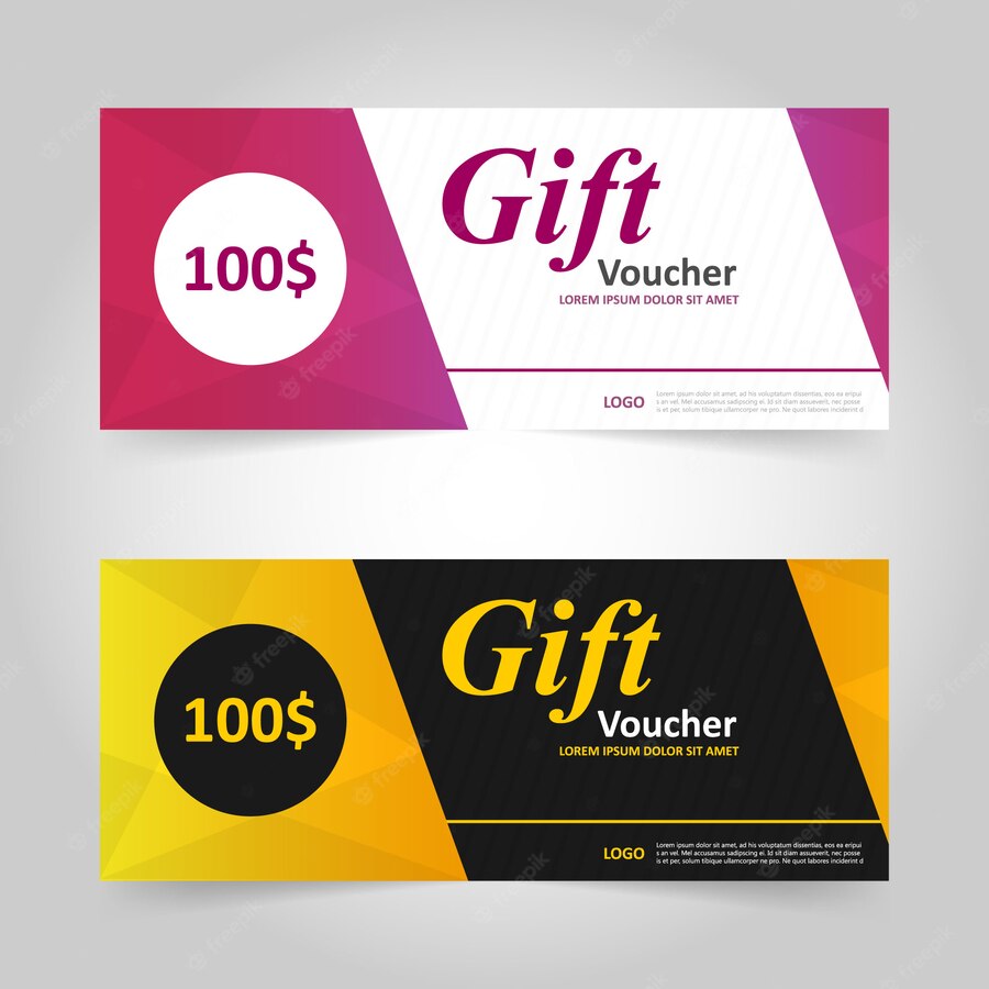 Pink Yellow Gift Voucher Banner Design 1201 1413