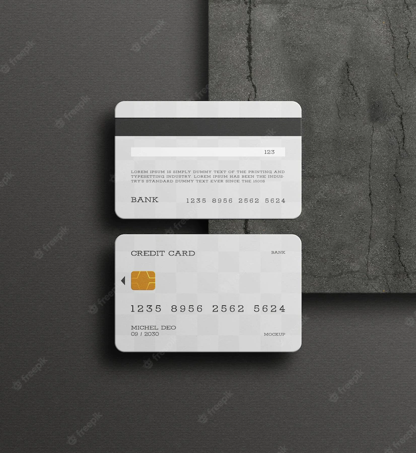 Plastic Credit Debit Card Mockup 439185 6075