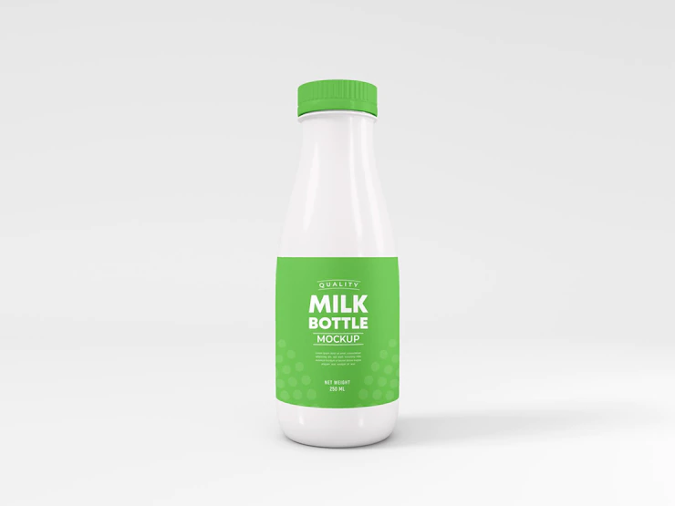 Plastic Milk Bottle Packaging Mockup 439185 4068