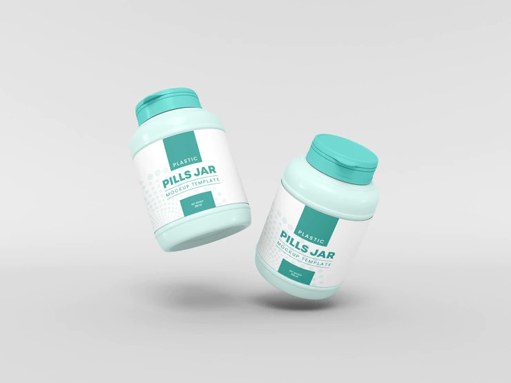 Plastic Pill Jar Mockup 439185 1423