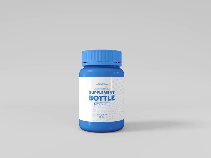 Plastic Supplement Bottle Mockup 439185 2583