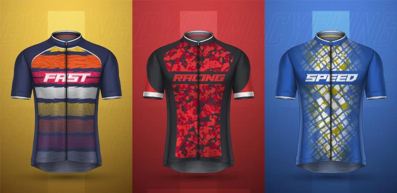 Premium collection of cycling jersey Free Vector Premium collection of cycling jersey Free Vector