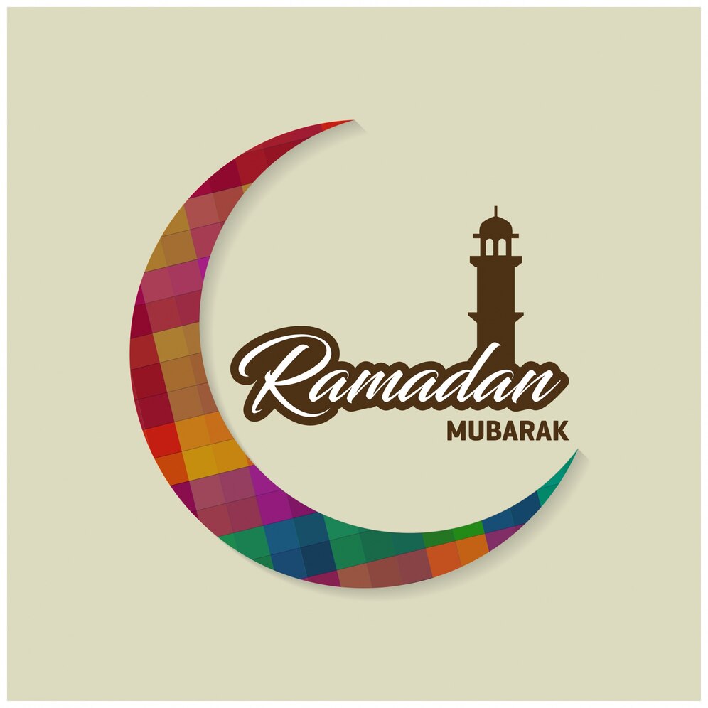 Ramadan Card With Colorful Moon 1057 4364