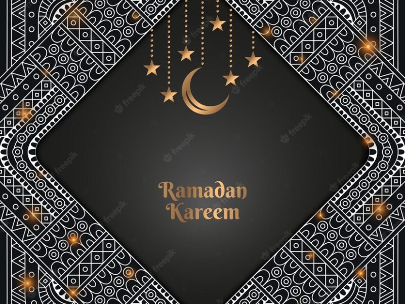 Ramadan ethnic oriental background template Free Vector