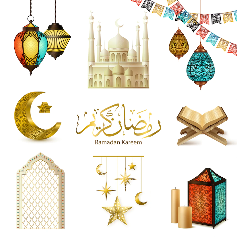 Ramadan Kareem Realistic Set 1284 24483