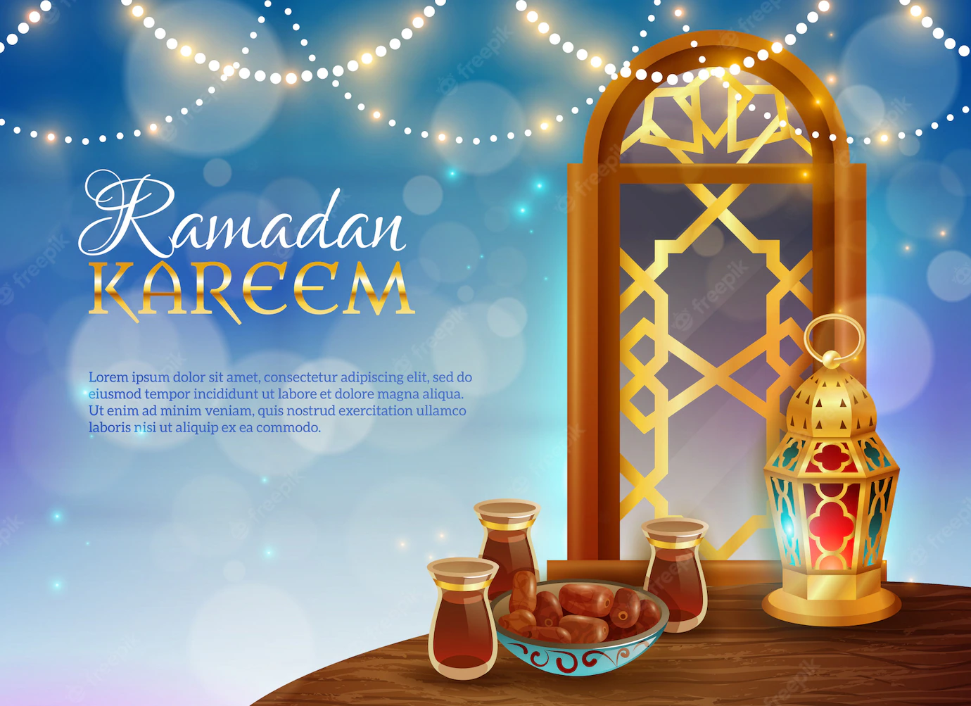 Ramadan Kareem Traditional Festive Food Poster 1284 19559