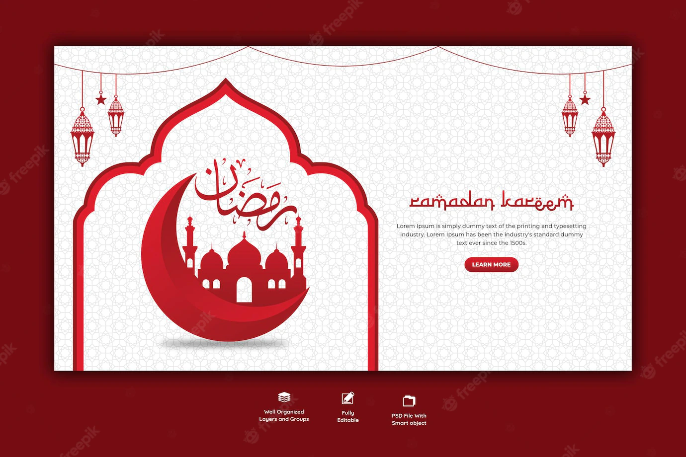 Ramadan Kareem Traditional Islamic Festival Religious Web Banner 120329 1531