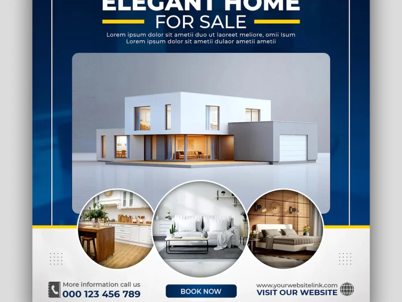 Real estate house property Instagram post or square web banner template Free PSD Real estate house property Instagram post or square web banner template Free PSD