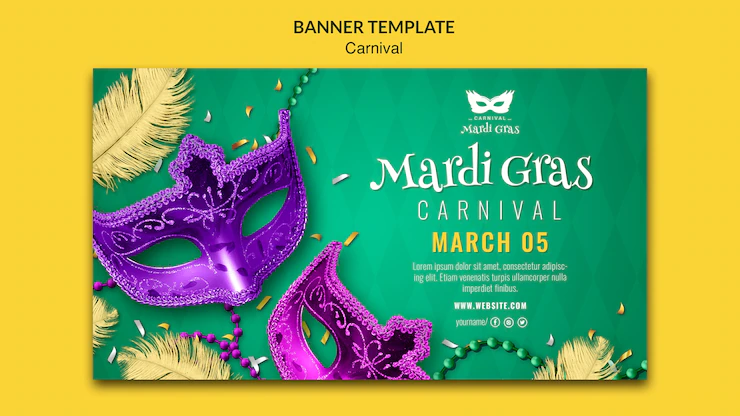 Realistic Carnival Banner Template Design 23 2149233328