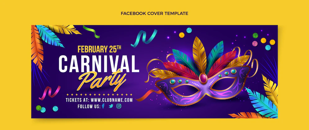 Realistic Carnival Social Media Cover Template 23 2149229170