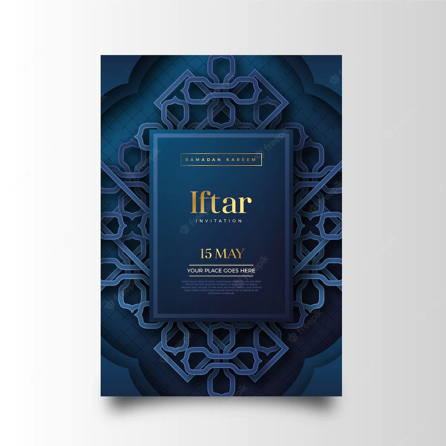 Realistic Iftar Invitation Template 52683 35189