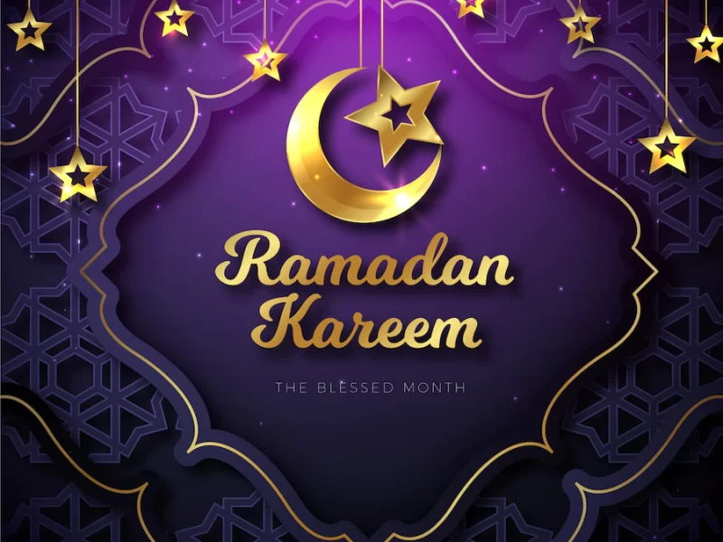 Realistic ramadan concept background Free Vector