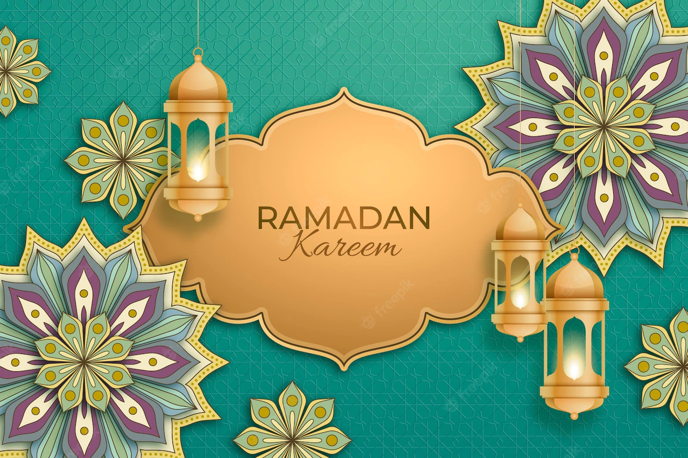 Realistic Ramadan Kareem Illustration 52683 57834