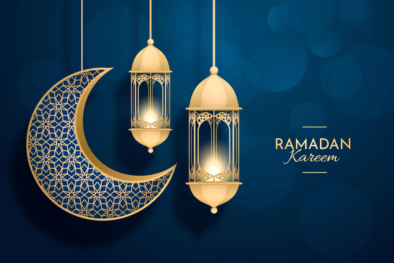 Realistic Three Dimensional Ramadan Kareem Illustration 52683 57837