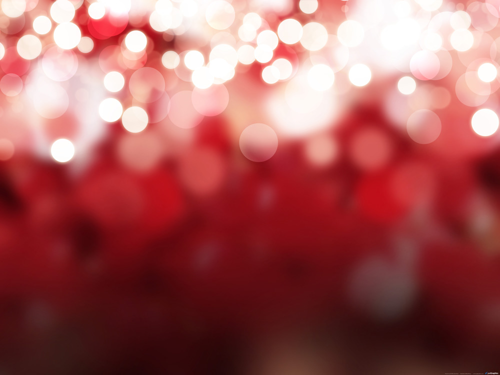 Red Christmas Lights Background