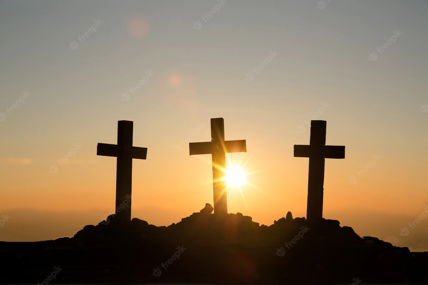 Resurrection Concept Crucifixion Jesus Christ Cross Sunset 1150 7201