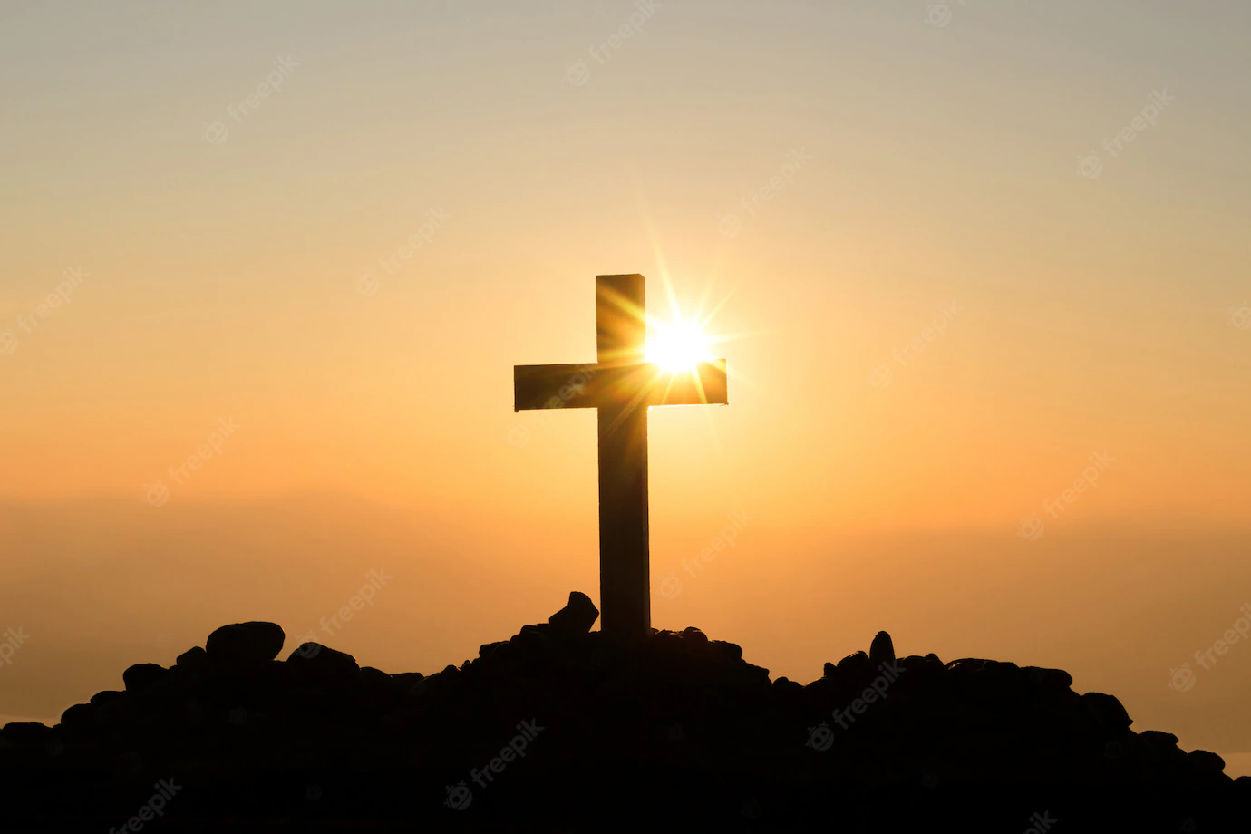 Resurrection Concept Crucifixion Jesus Christ Cross Sunset 1150 7203