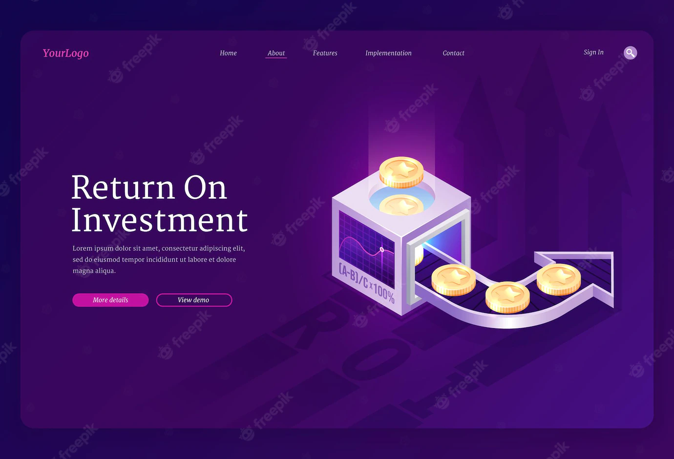 Return Investment Landing Page 107791 5300