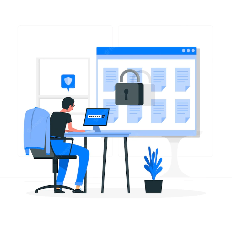 Secure Login Concept Illustration 114360 4582