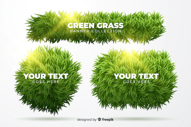 Set Realistic Grass Banner 52683 17044