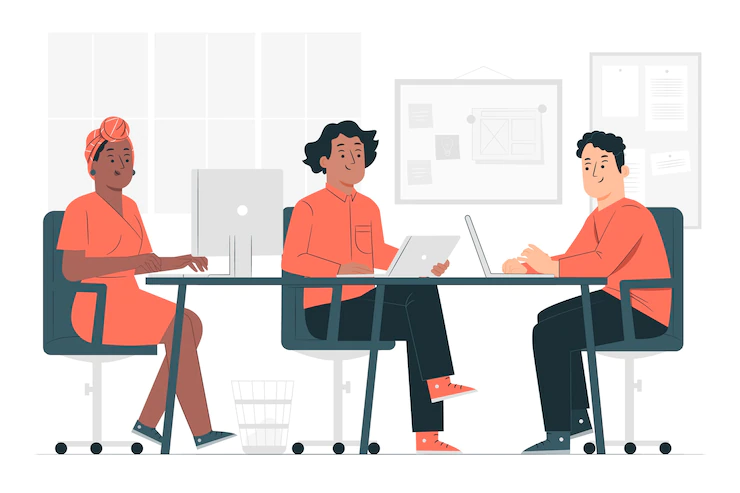 Shared Workspace Concept Illustration 114360 5428