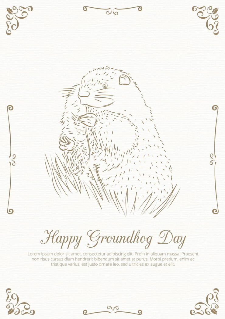 Sketchy Happy Groundhog Day Card 23 2147533727