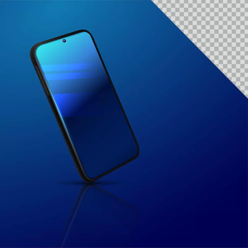 Smartphone frame less blank screen Free Vector