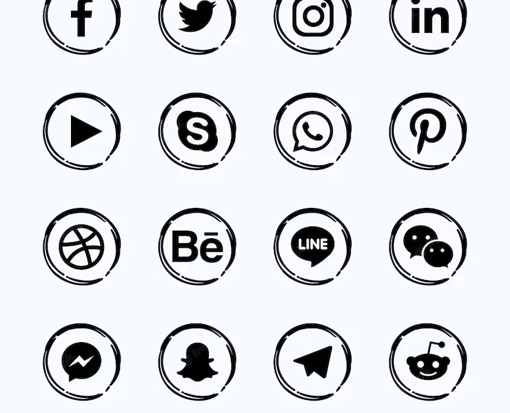 Social media logo collection Free Vector Social media logo collection Free Vector