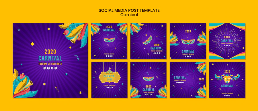 Social Media Template With Carnival Theme 23 2148395795