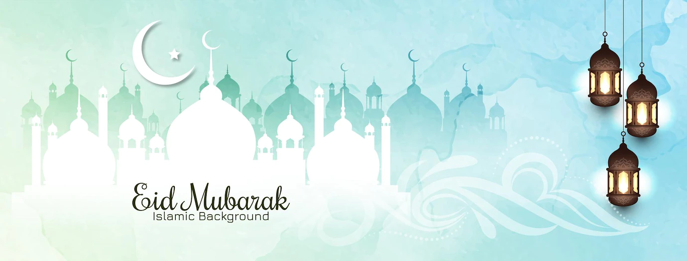 Soft Color Eid Mubarak Islamic Banner 1055 10263