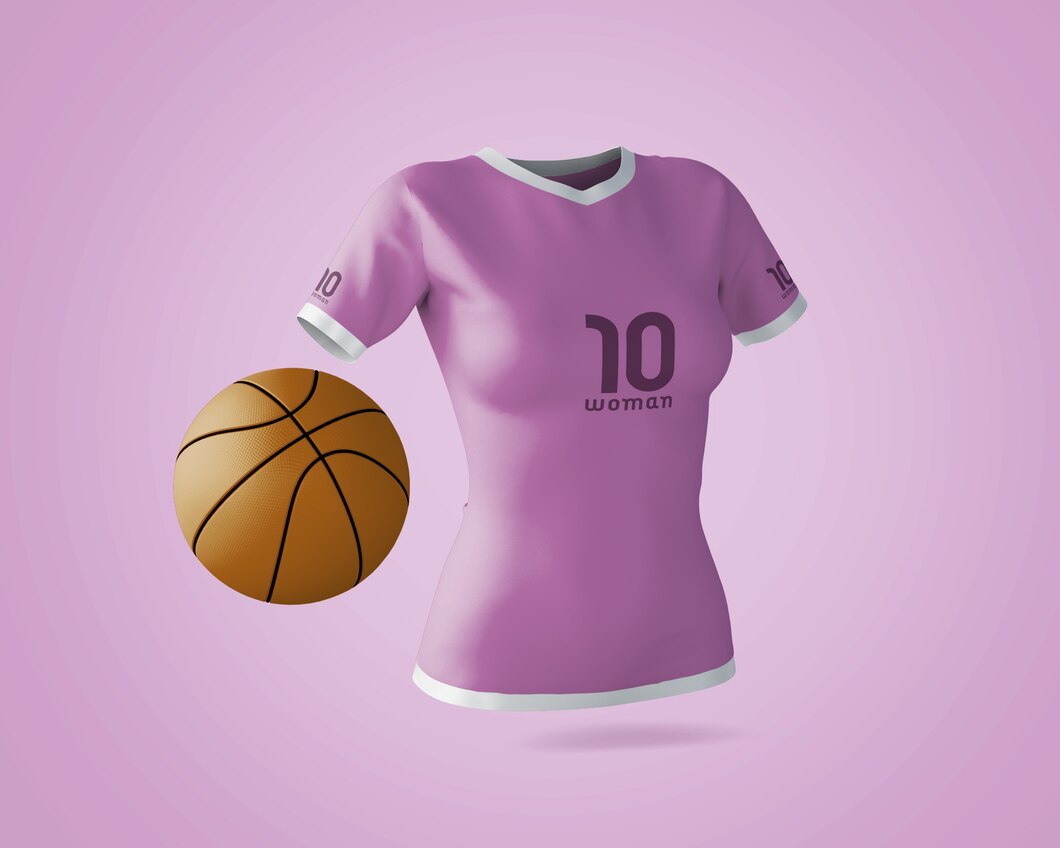Sports Shirt Mockup With Brand Logo 23 2148126802
