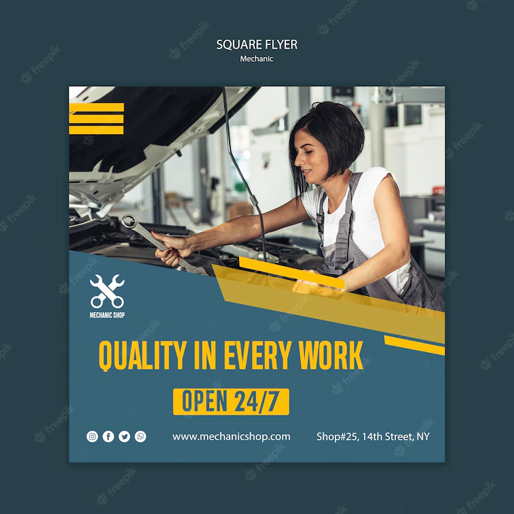 Square Flyer Mechanic Profession 23 2148519018