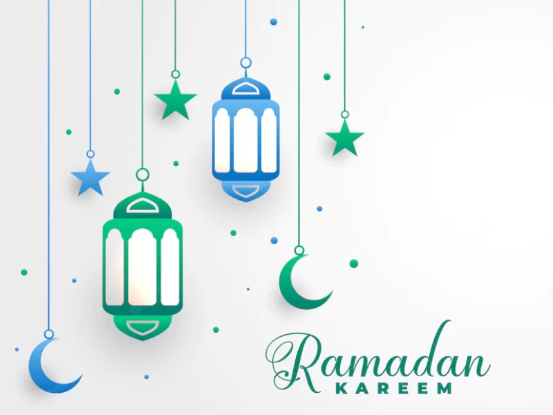 Stylish ramadan kareem islamic festival background Free Vector