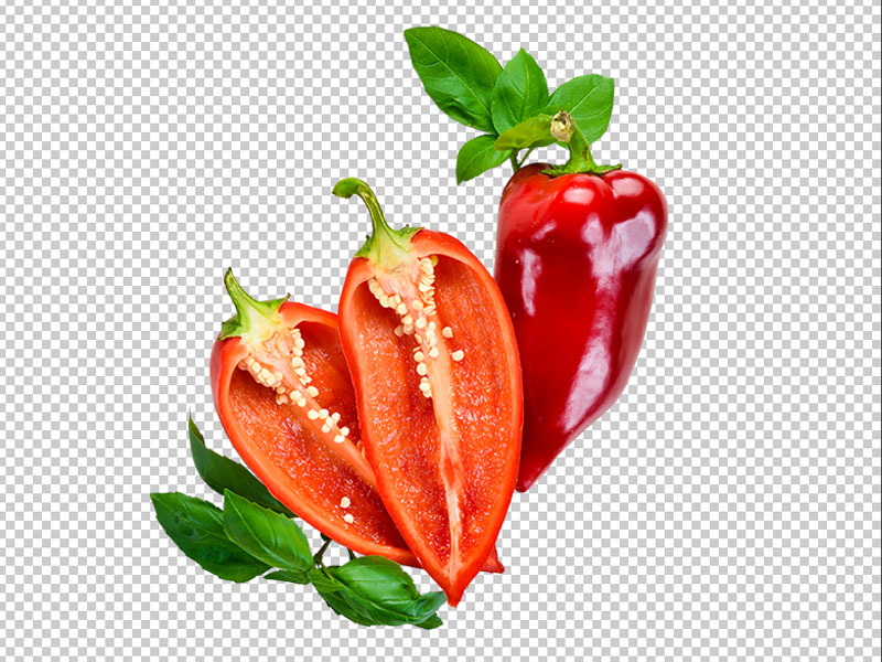 Sweet Red Bell Pepper Fresh Vegetables Top View Free Space Your Text